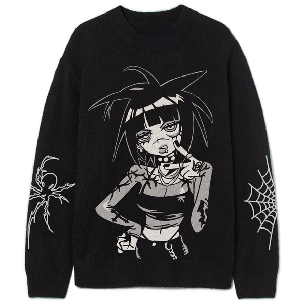 Black Widow Knitted Sweater