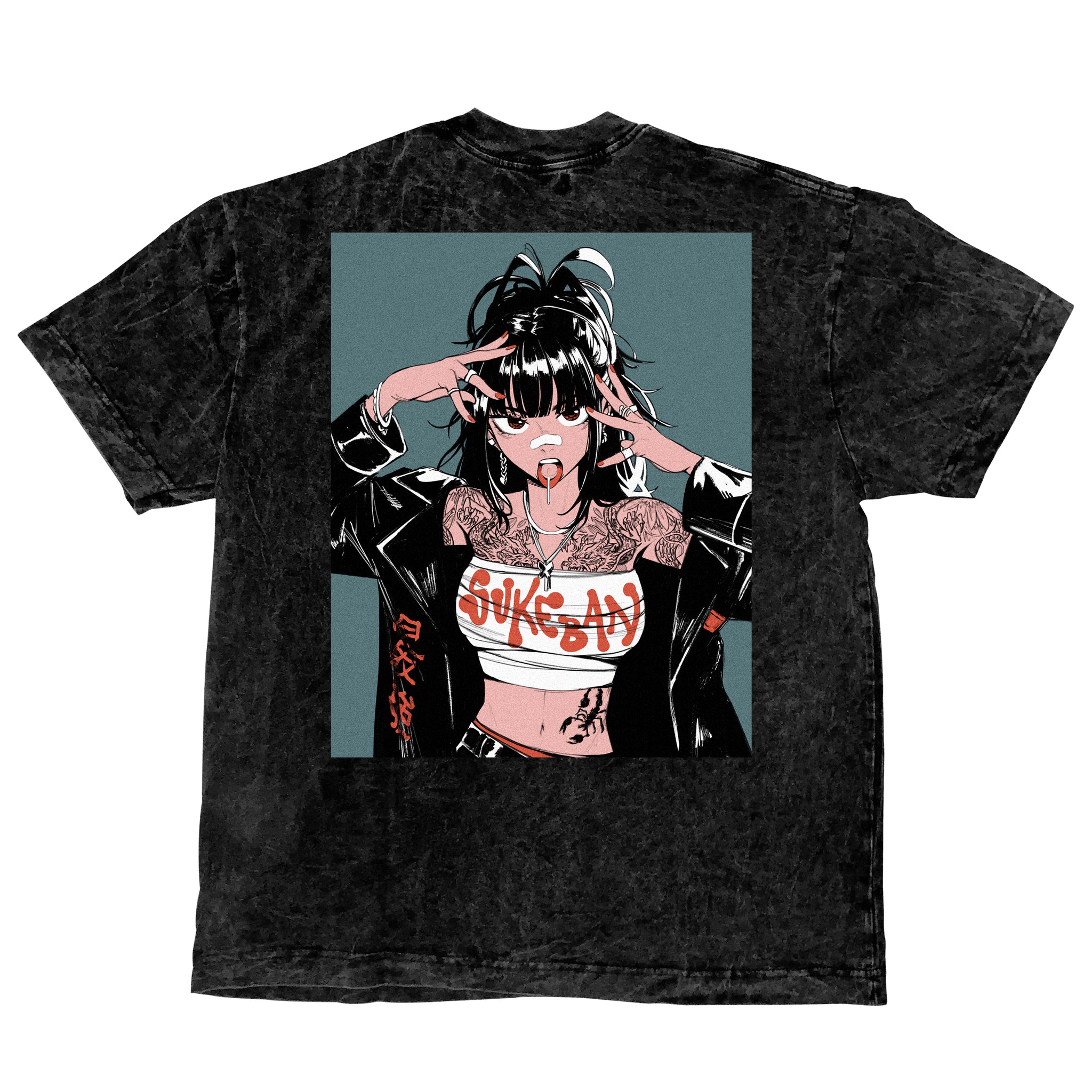 Sukeban Black Washed Tee (WTG) – Animebae